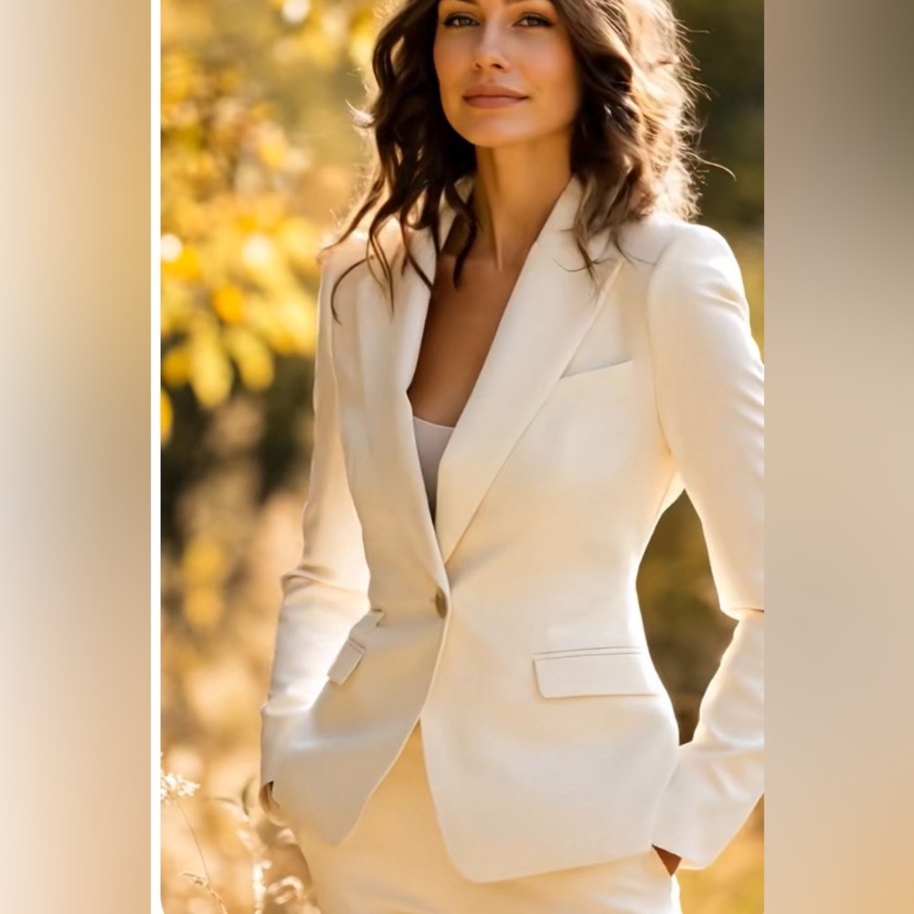 Off-White One button Blazer with Tailored fit - Picture 12 of 15